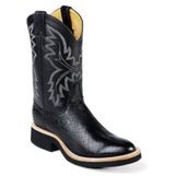 L5005 Women's Justin Black Smooth Ostrich Cowboy Boot